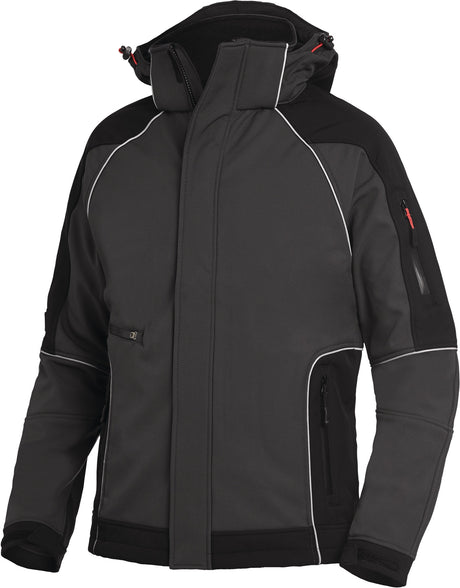 FHB Softshelljacke WALTER royal/schwarz – winddicht, wasserabweisend, atmungsaktiv