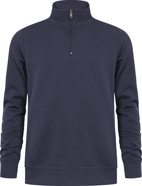 PROMODORO Sweatshirt Troyer Side Pocket Gr. M navy – 325 g/m², OEKO-TEX® Made In Green