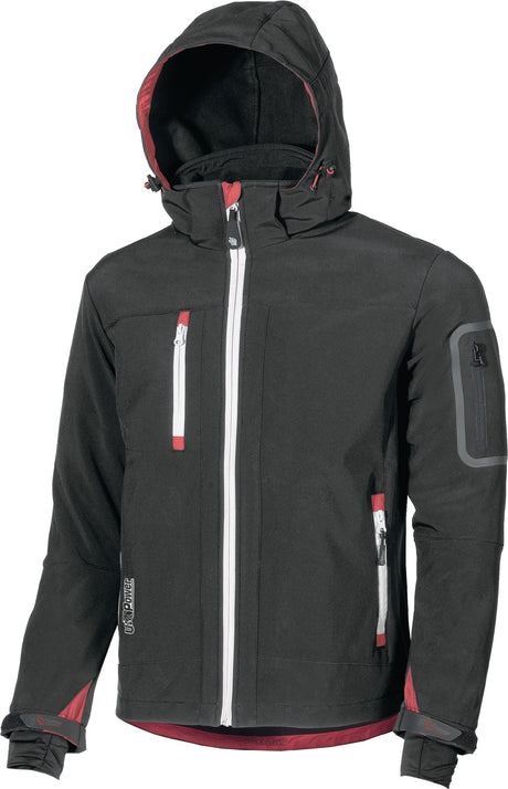 U.POWER Softshelljacke Metropolis Gr.M schwarz/carbon – atmungsaktiv, wind- und wasserabweisend