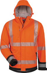 ELYSEE Warnschutz-Softshelljacke Melvin gelb/schwarz – EN ISO 20471 Kl. 3, wasserdicht & atmungsaktiv