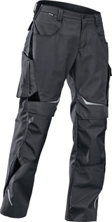 KÜBLER Hose PULSSCHLAG 2324 Gr.48 schwarz/kornblumenblau – Ergonomische Berufshose mit CORDURA®-Verstärkung