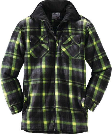 Terrax Workwear Thermohemd schwarz/limette – 100% Polyester, Größe M