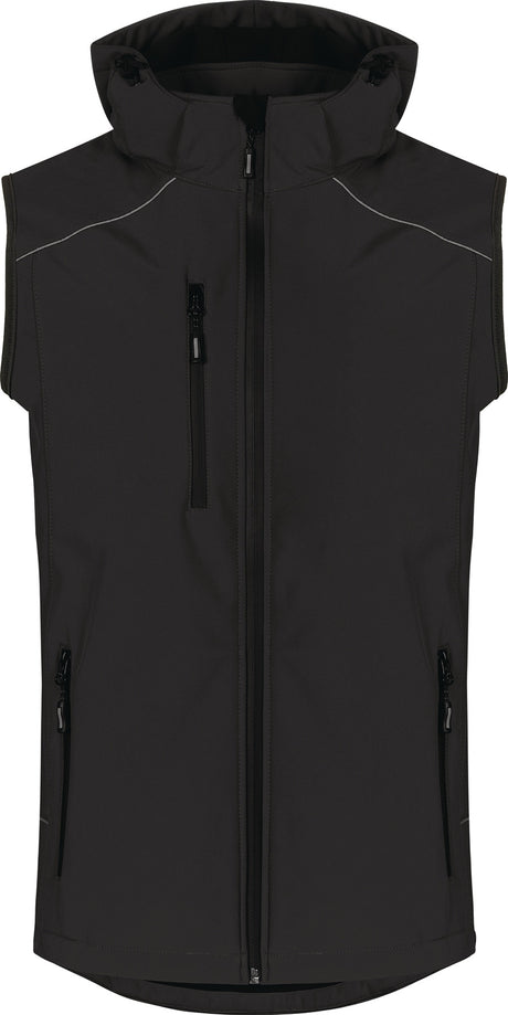 Softshellweste Gr. M schwarz PROMODORO – wasserdicht, winddicht, atmungsaktiv