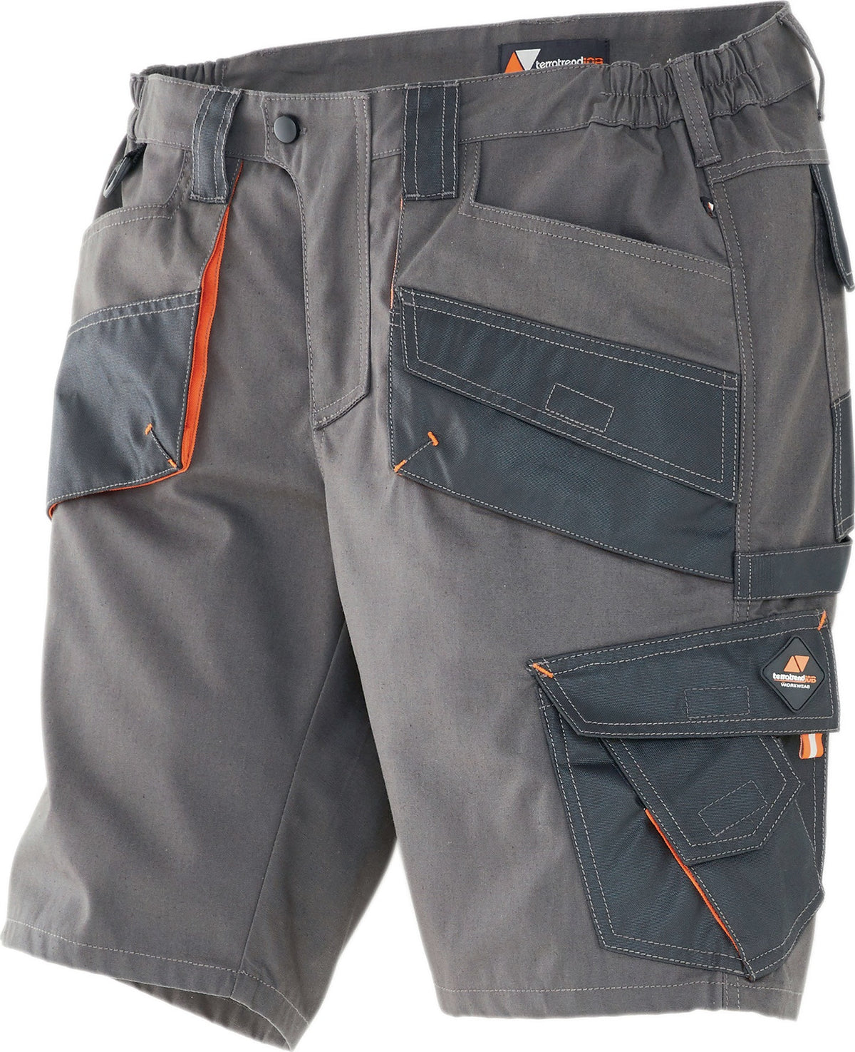TERRATREND Shorts Terratrend Job dunkelgrau/schwarz Gr. 48 – Arbeitshose mit Gummizug