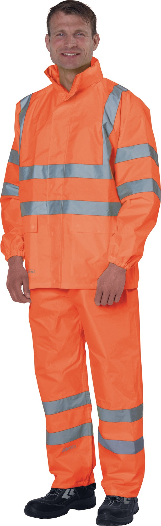 ASATEX Warnschutz-Regenjacke PREVENT Gr. M orange – EN 20471 Kl. 3, wind- und wasserdicht