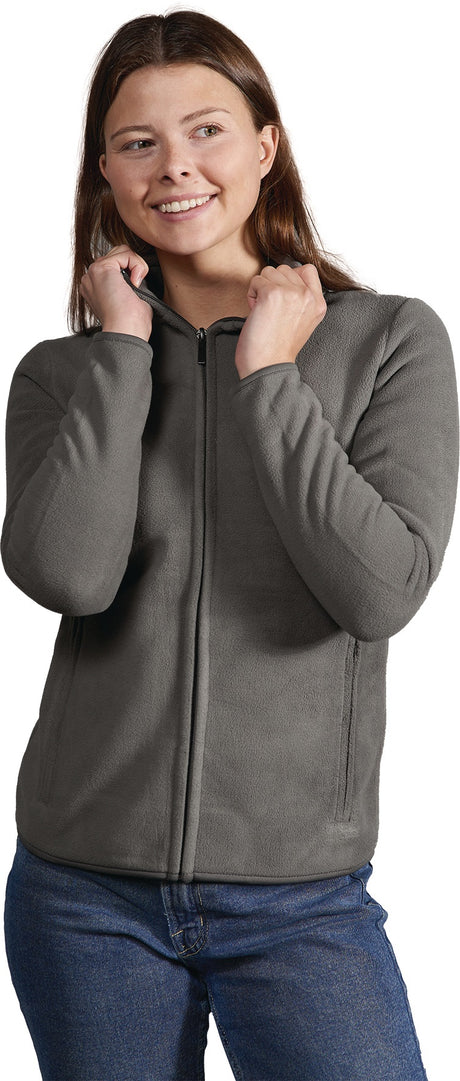PROMODORO Women’s Double Fleece Jacket – Damen-Fleecejacke, windabweisend, atmungsaktiv, schwarz