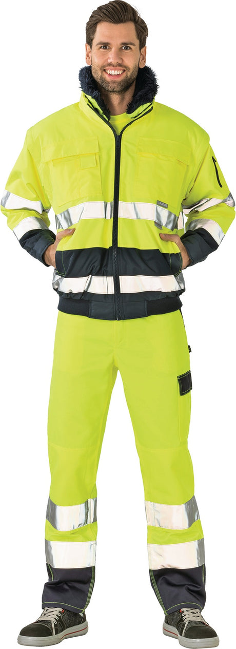 PLANAM Warnschutz-Comfortjacke Gr.S orange/marine – wasserdicht, atmungsaktiv, EN ISO 20471 Kl. 3