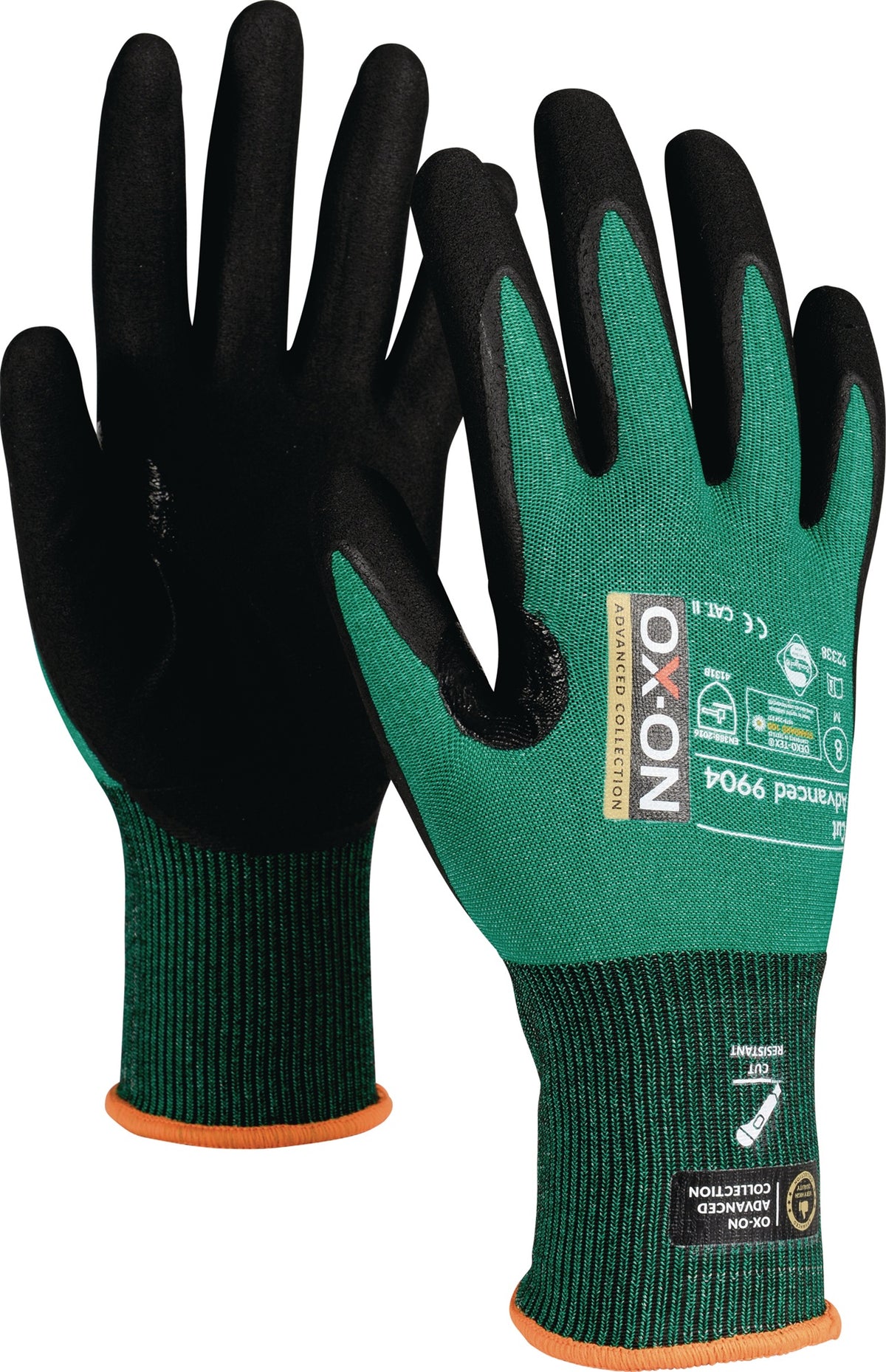 OX-ON Schnitthandschuh Cut Advanced 9904 Gr.8 – Schnittschutzklasse B, Nitrilschaum