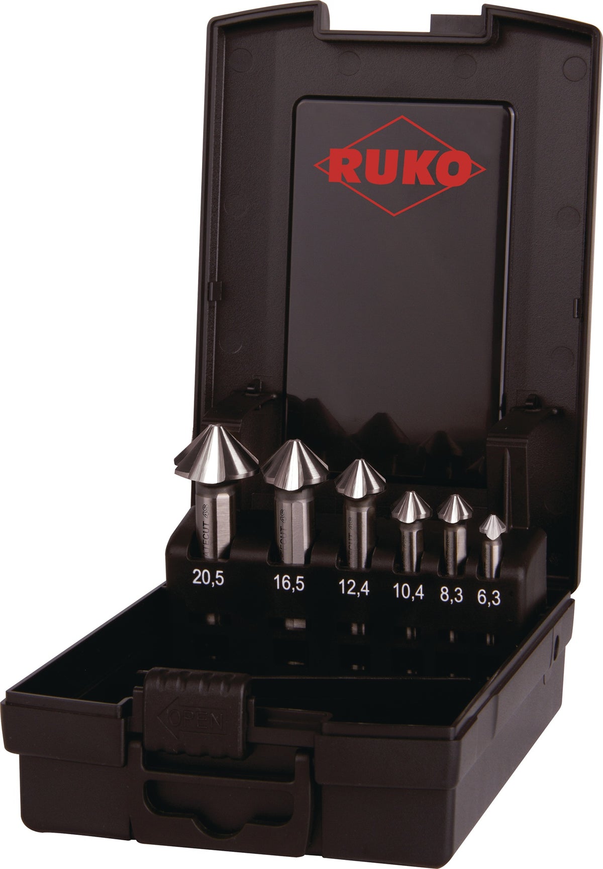 RUKO Kegelsenkersatz ULTIMATECUT 4S 90° HSS 6,3-25 mm 5-teilig