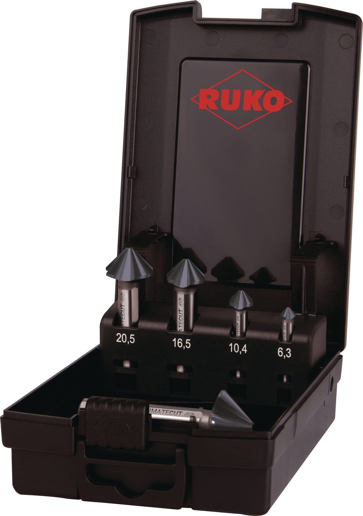 RUKO Kegelsenkersatz ULTIMATECUT 4S 90° HSS 6,3-25 mm 5-teilig