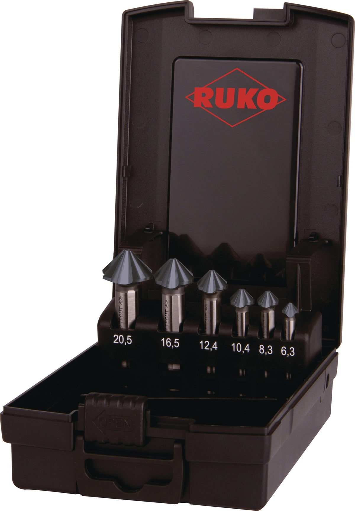 RUKO Kegelsenkersatz ULTIMATECUT 4S 90° HSS 6,3-25 mm 5-teilig