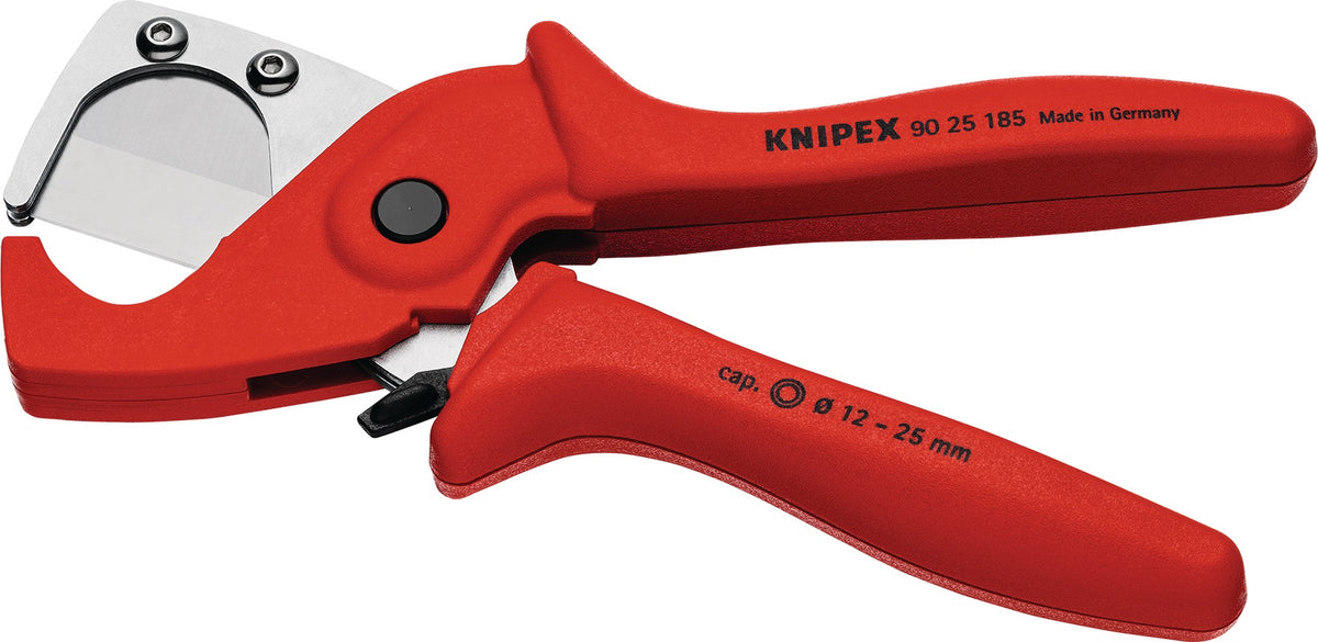 KNIPEX Rohrschneider für Rohre Ø 12-25 mm, 185 mm, Chrom-Vanadin-Elektrostahl – präzise Schnitte