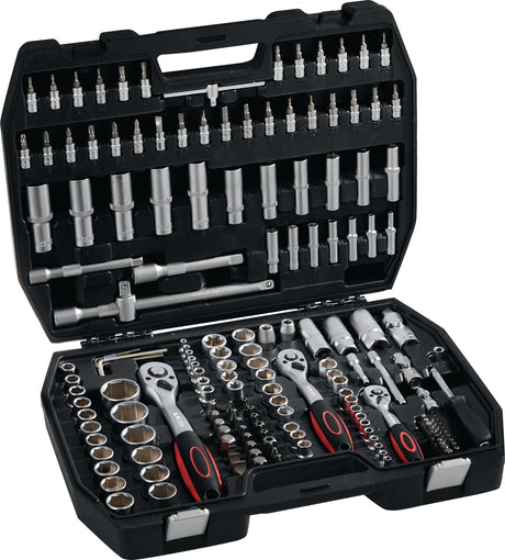 NOW Steckschlüsselsatz 171-teilig 1/4 + 3/8 + 1/2 Zoll SW 4-32 mm 72 Zähne 6-Kant
