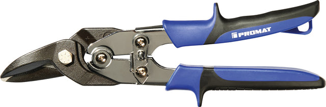 PROMAT Figurenschere 260 mm rechts – gehärtete Schneiden für Blech bis 1,5 mm