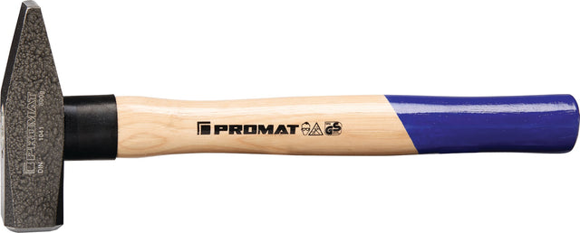 PROMAT Schlosserhammer 600g Hickorystiel 320mm mit Nylonschutzhülse DIN 1041