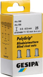 GESIPA Blindnietmutter PolyGrip® Nietschaft 7x13,5 mm M5 Alu