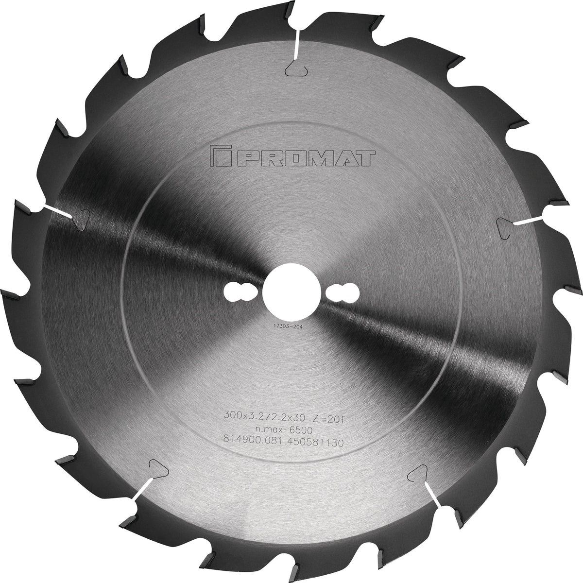 PROMAT Präzisionskreissägeblatt AD 300 mm Z20 FF – Hartmetall-Sägeblatt für Schalholz und Nagelreste