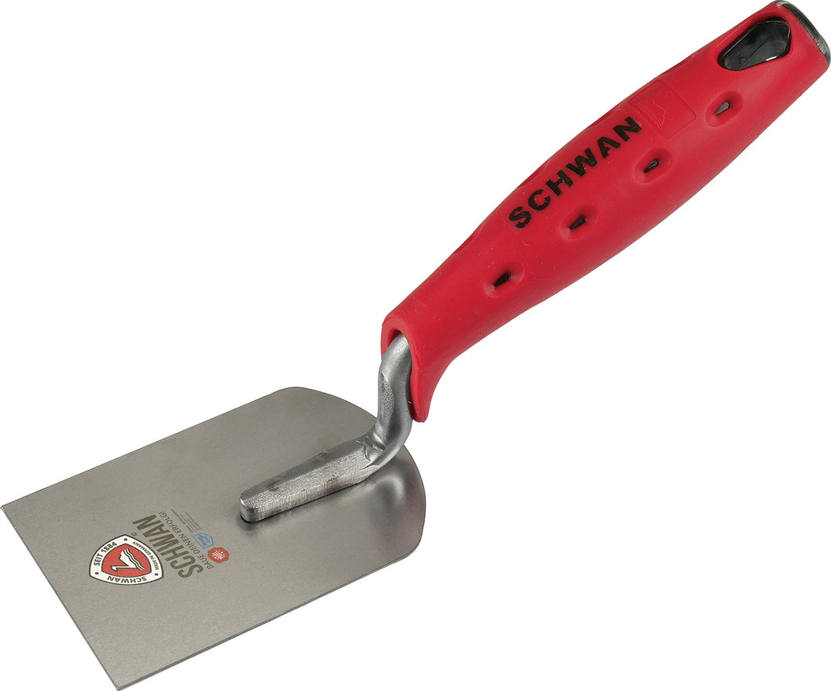 Stukkateurspachtel 60 mm gehärteter Stahl mit Holzheft von SCHWAN