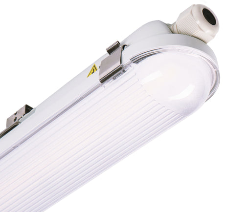 LED S LIGHT Feuchtraumleuchte 30 W 5400 lm IP65 neutralweiß grau