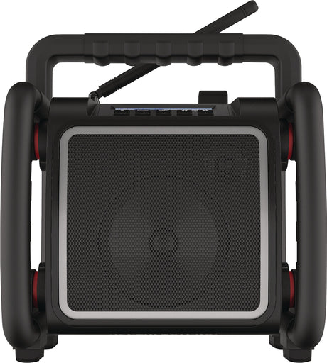 PERFECTPRO TEAMBOX Baustellenradio 11,1 V 230 V – DAB+, Bluetooth, IP65