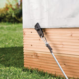 Windhager Planenclip-Set 8 Befestigungsclips mit Schrauben – Zur Fixierung von Planen und Sonnensegeln