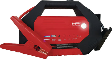 HP-Autozubehör Starthilfegerät Power Pack 1000A – 12/24V, Li-Ion, USB, LED