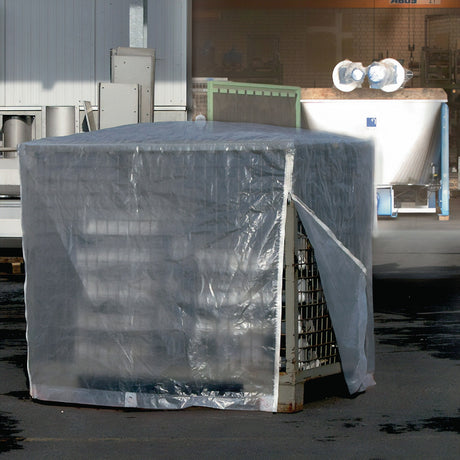 BioGreen Gitterboxabdeckhaube 850 x 1250 mm mit Reißverschluss, grün, 3,8 kg