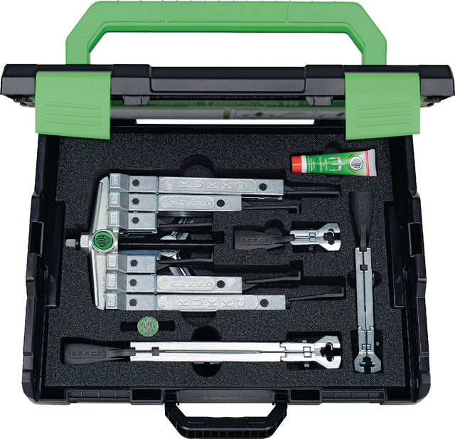 KUKKO Abziehersatz K-2030 13-teilig – Spannweite 120/130 mm, Spanntiefe 100-350 mm