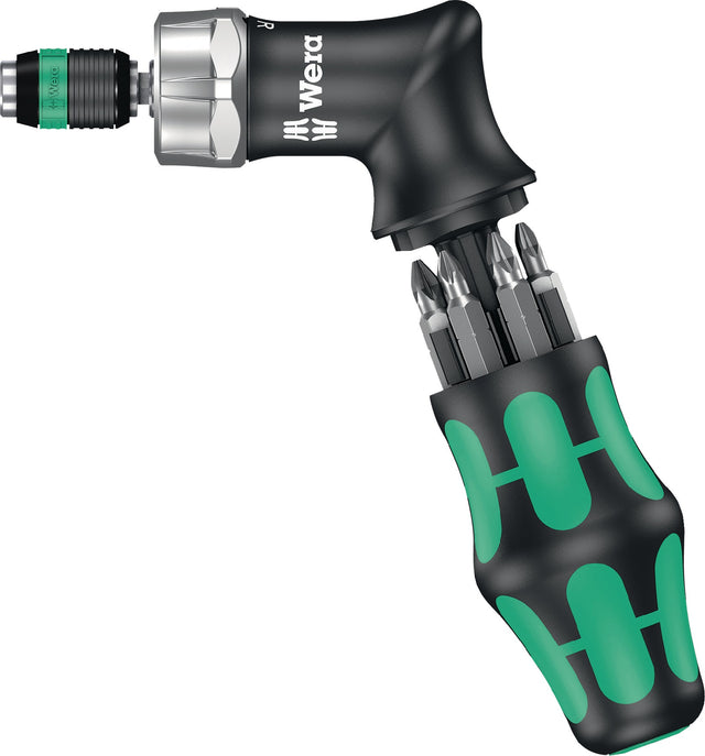 WERA Magazinbithalter KK Pistol RA 7-tlg. mit Ratschenfunktion und Rapidaptor-Technologie