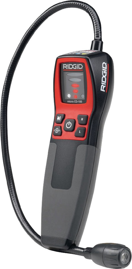 RIDGID Gaslecksuchgerät micro CD-100 – 0-6400 ppm, einstellbare Empfindlichkeit, Schlauchsonde