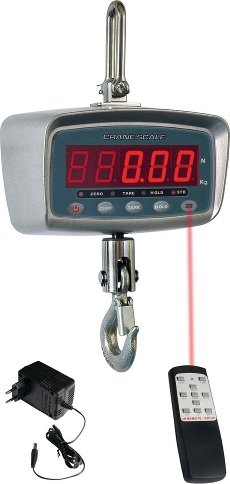 PESOLA Hängewaage Heavy Duty 1000 kg – Digitale Kranwaage mit Fernbedienung & LED-Anzeige