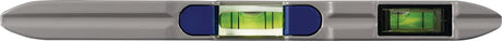 PROMAT Wasserwaage Torpedo 25 cm ± 1,0 mm/m – aus Druckguss mit Seltenerdmagneten und Spiegellibelle