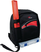 PLANO Werkzeugrucksack 542 TB – Polyester schwarz/rot, 350x210x410 mm, mit Schultergurt
