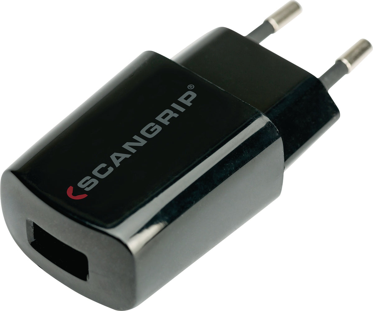 SCANGRIP USB-Ladegerät 2A – Kompaktes Ladegerät für USB-kompatible SCANGRIP-Produkte