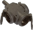 WEINGÄRTNER Schutzkontaktkupplung 10-/16 A 230 V schwarz IP44 Vollgummi – 3-fach