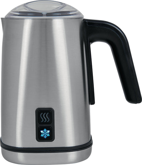 GUTFELS Milchaufschäumer MILK 5010 – 500 W, Edelstahl, Milchschaum 150 ml & heiße Milch 350 ml