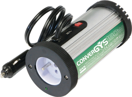 GYS CONVERGYS 150 Spannungswandler 12 V auf 230 V mit 150 W Dauerleistung und USB