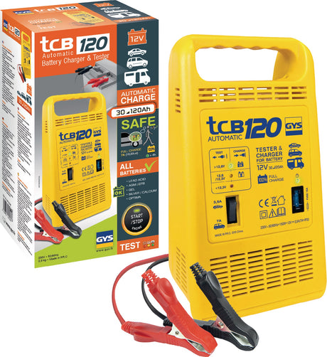GYS Batterieladegerät TCB 120 12 V 3,5-7 A für AGM, Gel, Start-Stop und Blei-Kalzium