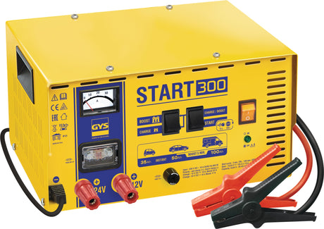 GYS START 300 Batterieladegerät 12/24 V Boost 12V: 10-23 A / 24V: 8-17 A