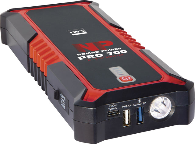 GYS NOMAD POWER PRO 700 Lithium Booster 12 V 600 A Starthilfe mit Powerbank & LED