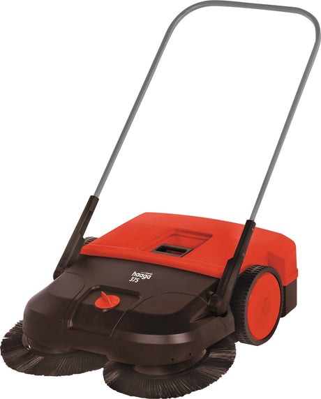 HAAGA Handkehrmaschine 375 mit Turbo-Kehrsystem, 750 mm Arbeitsbreite, 50 l Behälter