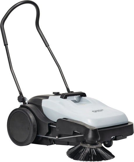 NILFISK Handkehrmaschine SW 200 mit Seitenbesen 700 mm – 2800 m²/h, 38 l Behälter