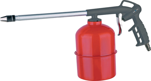 AEROTEC Druckluftsprühpistole 1 l – 6,3 bar, regulierbarer Sprühstrahl, 300 mm Sprührohr