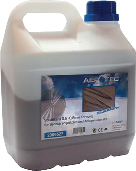 AEROTEC Strahlsand 0,5-0,8 mm – Hochofenschlacke für Sandstrahlpistolen, 1,5 Liter