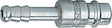 RIEGLER Einstecktülle STA Stecker DN 7,2-7,8 LW 9 – Stahl verzinkt