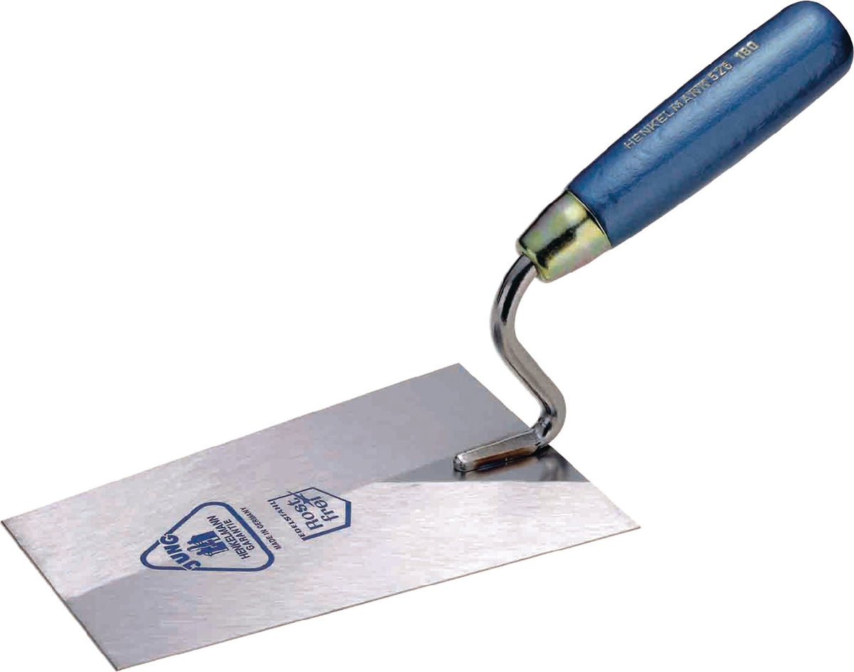 HENKELMANN Maurerkelle 160x115 mm mit Buchenholzheft und S-Hals aus Edelstahl