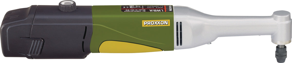 PROXXON Akku-Langhals-Winkelbohrmaschine LWB/A 10,8V 2,5Ah mit MICROMOT-Spannzangen 1-3,2mm