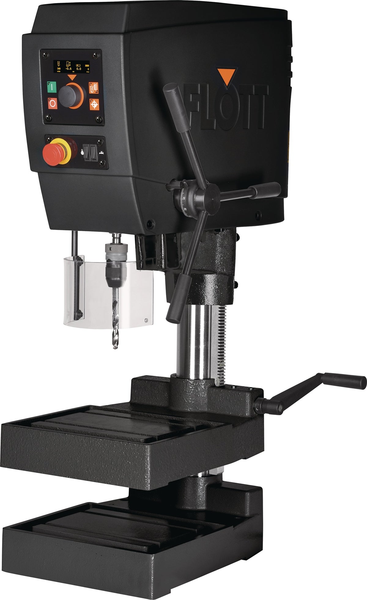 FLOTT Tischbohrmaschine TB 18 Plus 20 mm M10 MK2 30-3000 min-¹ mit Gewindeschneideinrichtung