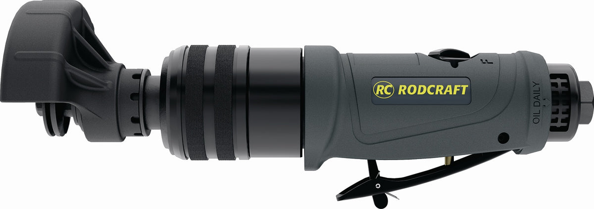 RODCRAFT Druckluftwinkelschleifer RC 7199 – Flexibler Kopf, 16000 min-¹, 75 mm
