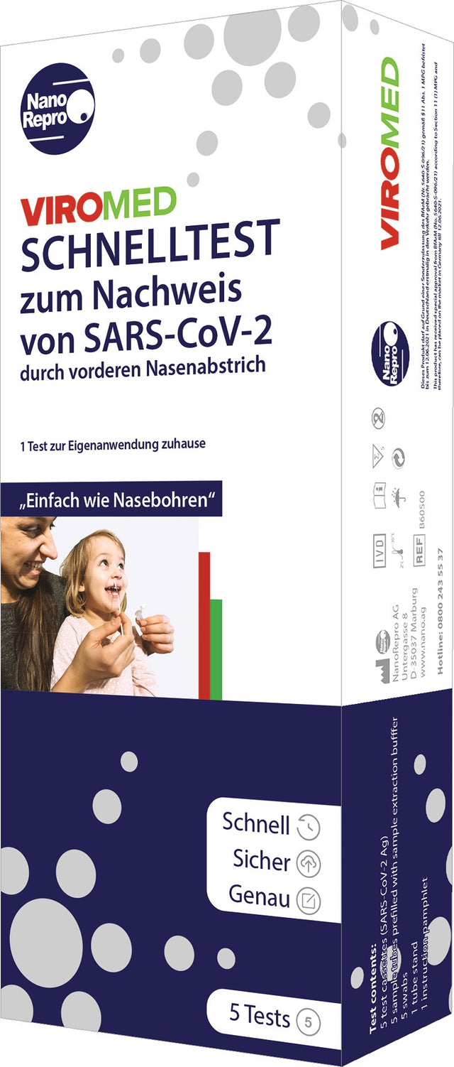 Viromed Nano Repro SARS-CoV-2 Antigen Schnelltest für Laien